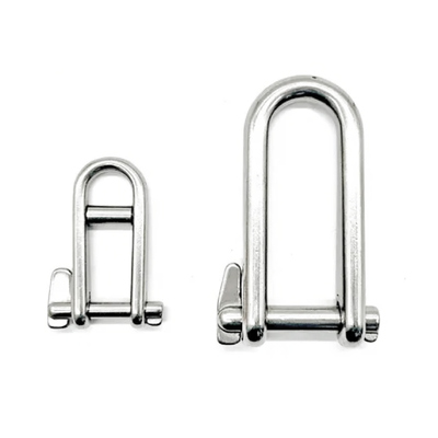 Good price 304 / 316 Marine Grade Stainless Steel Key Safety Pin Halyard D Dee Shackle with Bar for Lifting online