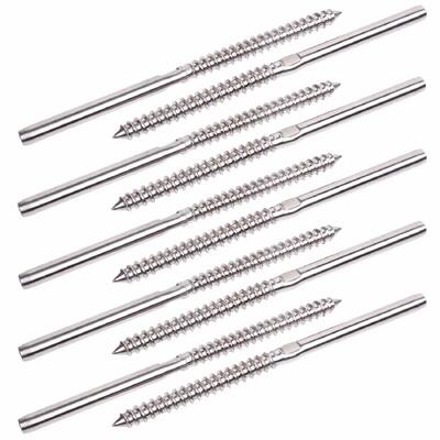 Good price T316 Stainless Steel Right&Left Handed Thread Swage Lag Screws for Wood Posts of 1/8