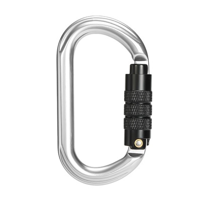 Good price 25kN Aluminum Alloy O Shape Self-Locking Outdoor Climbing Safety Carabiner online