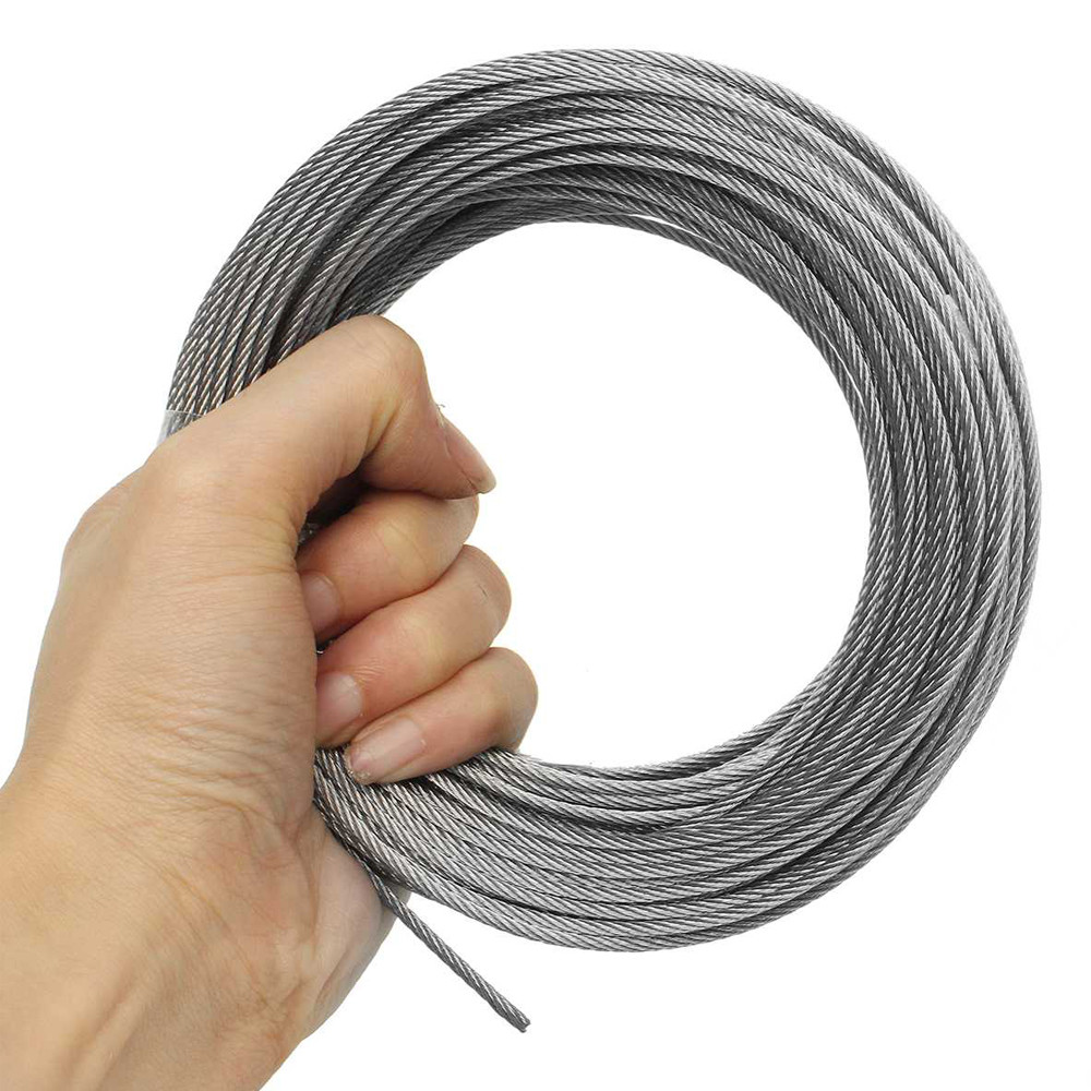 Steel Ropes 24 6*24+7FC Galvanized Steel Wire Rope for Fishing