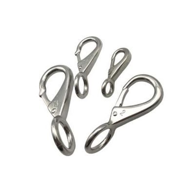 Good price Polished Stainless Steel Fixed Eye Snap Hook for Dog Leash and Keychain Attachment online
