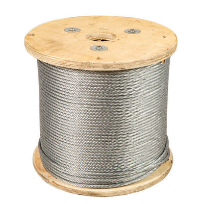 Good price 1/2 Inch Galvanized and Ungalvanized Steel Wire Rope 6X19 Iwrc with Tolerance ±1% online