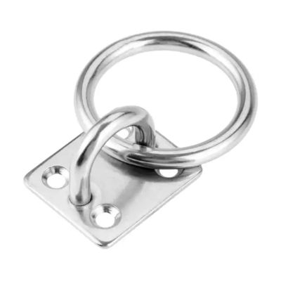 Good price Marine Hardware Wall Mounted Square Pad Eye Plate with Welded Ring and Galvanized Finish online