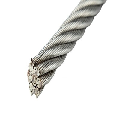 Good price Polished Finish 7X19 16mm 304 Stainless Steel Wire Rope for Building Mater 3.1-1090kg/100 online