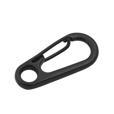 Good price Black Zinc Alloy Mini Carabiner Snap Hook Key Chain Ring Spring for Mining Equipment online