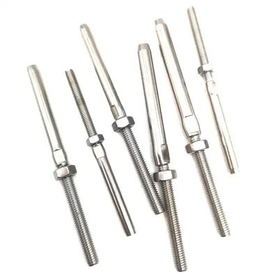 Good price OEM Heavy Duty Stainless Steel 316 Wire Rope Swage Stud Thread Terminal with Nut online