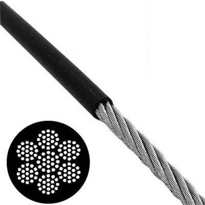Good price 7x19 Gym Fitness Steel Cable Tpu Coated Flexible Steel Wire Rope Grade Galvanized Steel online