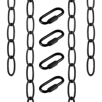Good price Secure Black Coated Chandelier Chain with Adjustable Length and Easy-to- Connecting Lock online