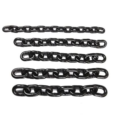 Good price G80 8mm Iron Chain for Hoist Blacken Lifting Chain Test Load 48kN Working Load Limit 2t online