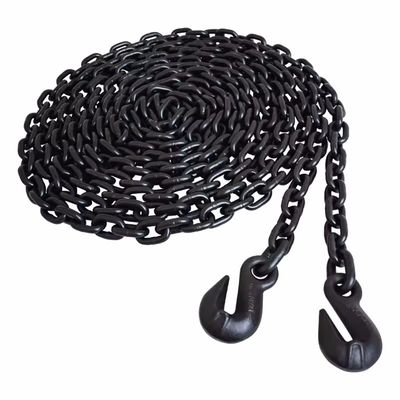 Good price Black Oxide Finish G80 Lifting Chain with 2t Working Loadlimit and Welding Hooks online