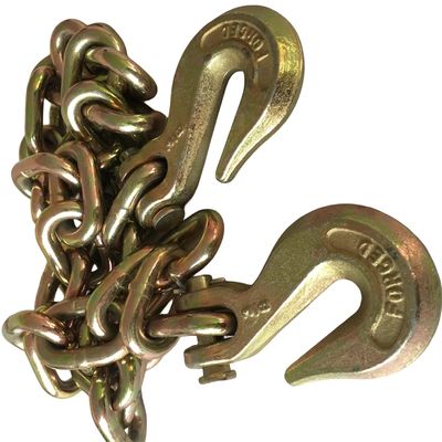 Good price 2t Working Load Limit Zinc Plated G70 Binder Chain With 2 Clevis Grab Hook Guaranteed online