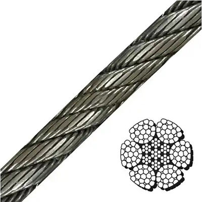 Good price 35*k7 32mm Galvanized Compacted Strand Rope Special Cold Heading Steel for Industrial online