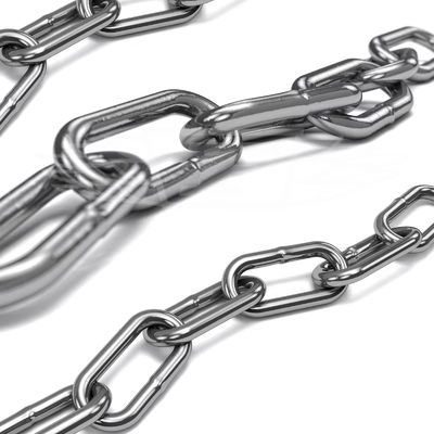 Good price 8MM Stainless Steel Heavy Duty Link Chain DIN766 SS304 SS316 Test Load 48kN online