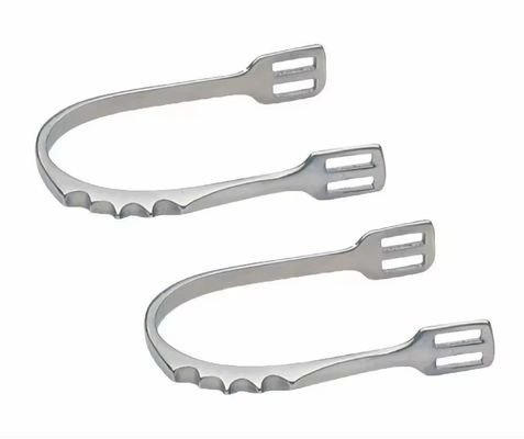 Good price Polished Finish Stainless Steel Western Horse Riding Spurs for Western Comb Harness online