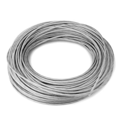 Good price 190LBS Breaking Strength 7x7 Vinyl Coated Steel Aircraft Cable Optimized for Outdoor online