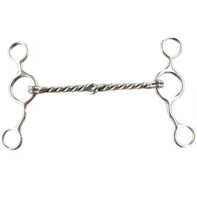 Good price Custom Horse Rider Bit Equestrian Horse Twist Bit with Harness and Polish Finish online