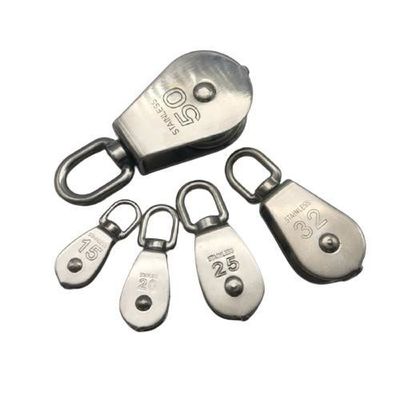 Good price Construction Rigging Hardware Single Wheel Swivel Pulley Block Stainless Steel online