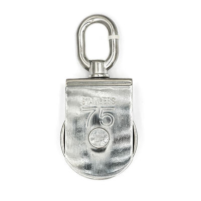 Good price ZINC PLATED Finish Stainless Steel 304 Wire Rope Lifting Pulley Block 25mm online