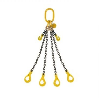 Good price 2t Working Loadlimit Black Finish G80 Double Leg Lifting Sling Chain for Construction online
