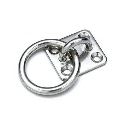 Good price Stainless Steel Round Ring Diamond Pad Eye Plate Rigging Hardware Zinc Plated Finish online