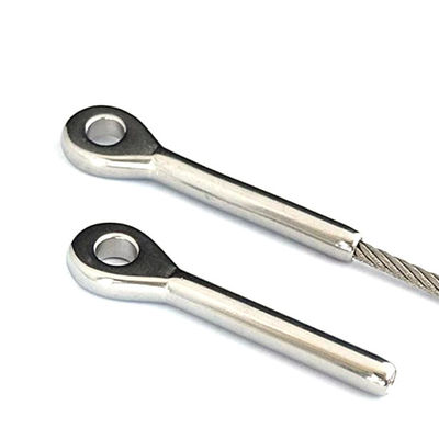 Good price Polished Eye Terminal in Stainless Steel AISI316 or AISI304 with Long-Lasting Finish online