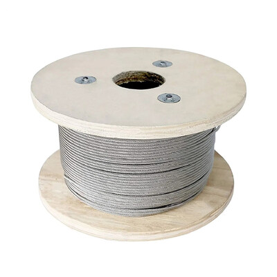 6x19 Construction Galvanized Steel Wire Rope Lifting Cable with Stainless Steel Grade