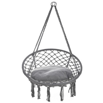 Good price Hand Woven Camping Hanging Chair Macrame Modern Cotton Rope Swing Chair online