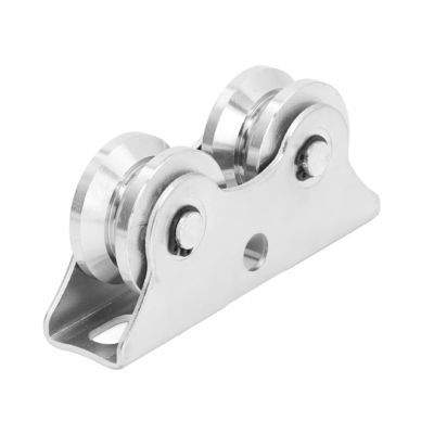 Good price Stainless Steel V Shaped Double Bearing Caster Sliding Gate Wheel with Bracket online
