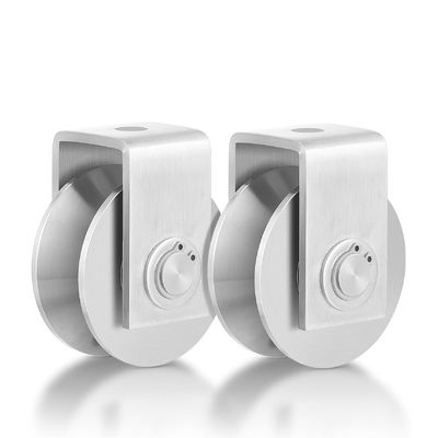 Good price V-groove Casters Sliding Doors Roller Double Bearings Wheel for Sliding Doors online