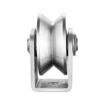 Good price V-shaped Grooved Wheel Stainless Steel Grooved Wheel Heavy Rail Sliding Gate Wheel online