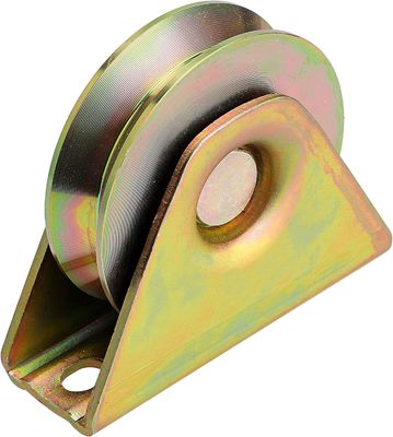 Good price V Shaped Groove Gate Wheel Color Zinc-Plated Steel Pulley Sliding Gate Wheel Roller door accessories online