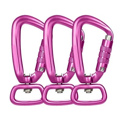 Good price Heavy Industry 4KN Black Auto Locking Aluminum Swivel Carabiner Snap Hook for Dog Leash online