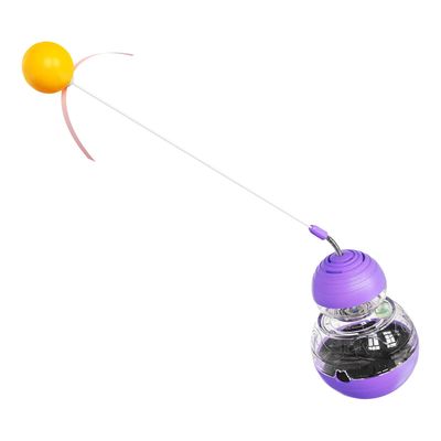 Good price Adjustable Treat Dispensing And Interactive Light Ball Gourmet Gourd Cat Toy online