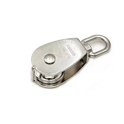 Good price AISI316 Pulley Block Wire Rope Fittings Swivel Eye Pulley Block Single Sheave Rigging Hardware online