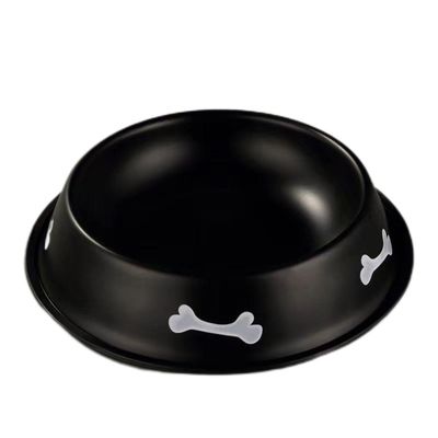 Good price NO Time Setting Pet Bowl for Dogs and Cats StyDurable Non-Slip Design Powder-Coated Bone online