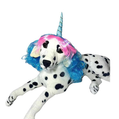 Good price Colorful Rainbow Pet Wig for Cats and Dogs Vibrant Adjustable Durable Ideal for Parties Photoshoots online