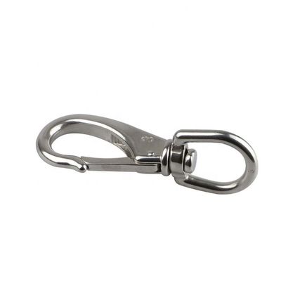 Good price Black and Silver High Polished Finish Stainless Spring Swivel Bolt Snap Hook 53mm-100mm online
