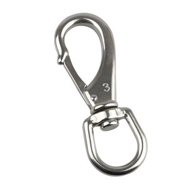 Good price OEM Polished Stainless Steel Round Eye Swivel Snap Spring Hook Swivel Eye Snap Hook online