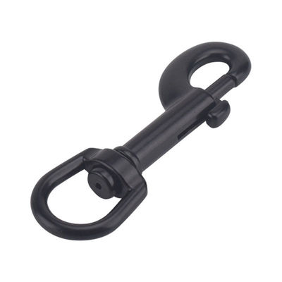 Good price OEM Acceptance Black Finish Direct Rotating Metal Snap Carabiner Hook for Purchase online