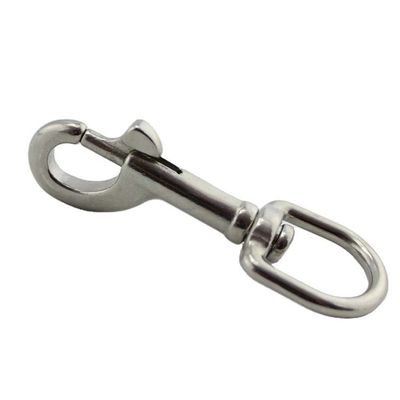 Good price Polished Stainless Steel Boat Chain Swivel Eye Spring Snap Hook 73mm for Heavy Industry online