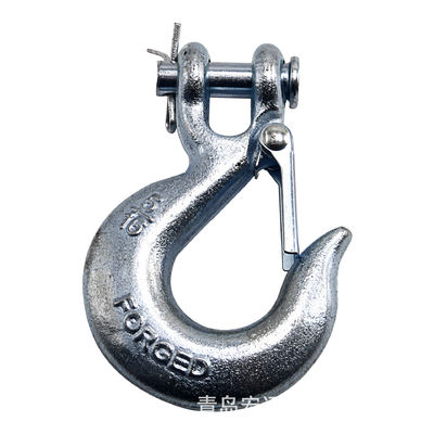 Good price Caron Steel Finish Plain Ringing Hardware Bearing Crane Block Hook Clevis Slip Latched Cargo Hook online