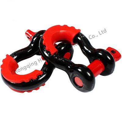 Good price High Polished Heavy Industry Marine Bow Shackle Carbon Steel Black Painted for Loads online