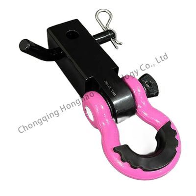 Good price Heavy Duty Forged Off Road Bow Shackle 3/4 Inch Pink Yellow Black Custom Galvanized Metric 0.5T-85T online