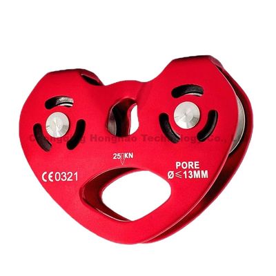 Good price Climbing Double Pulley Heart Shaped High Altitude Transport Cable Crossing Gear online