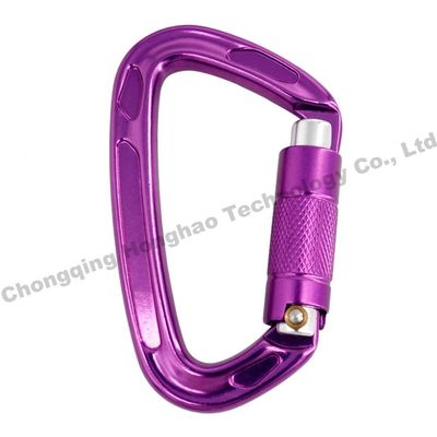 Good price 22KN D Shape Auto Lock High Strength Aluminium Alloy Climbing Safety Carabiner Hardware online