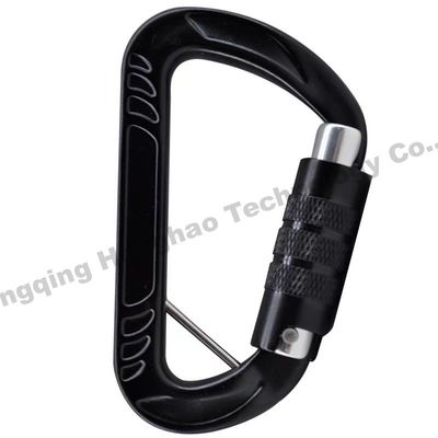 Good price Galvanized Finish 12KN D Shape Aluminium Alloy Carabiner for Durable Outdoor Climbing online