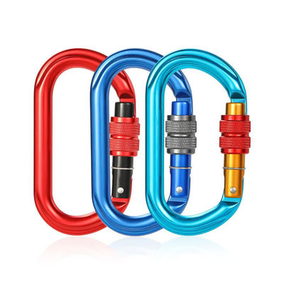 Good price 25KN Heavy Industry Aluminum Round Shaped Climbing Snap Hook Customized Logo and Color online