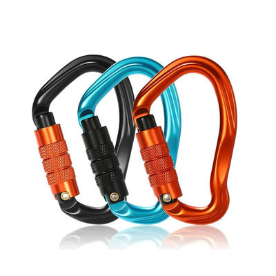 Good price Secure Locking Aluminum Carabiner Clips with Galvanized Finish and Snap Hook online