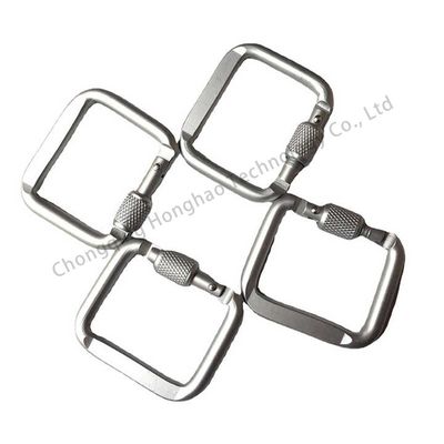 Good price Outdoor Gear Essential Square Locking Carabiner Clip with Electrolytic Treatment Finish online