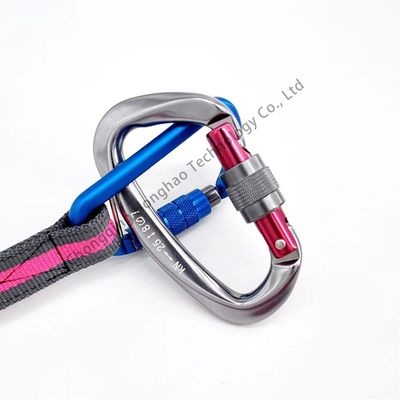 Good price Mountaineering and High Altitude Rescue D Shape Screw Lock Carabiner with ZINC Finish online